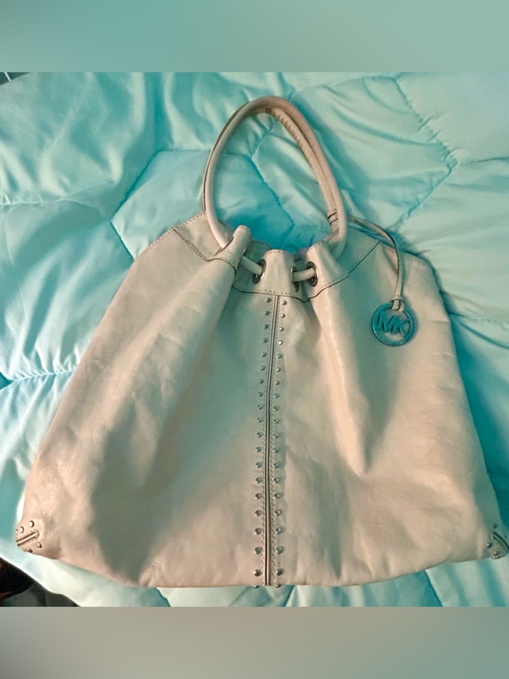 Michael Kors Leather Stud-Trim Tote